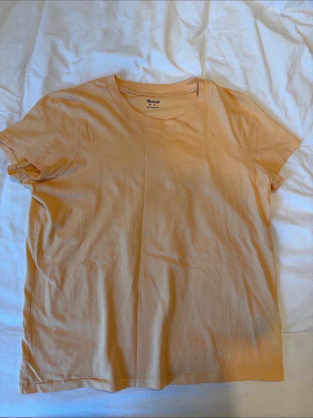 Madewell Perfect Vintage Tee size small Gold